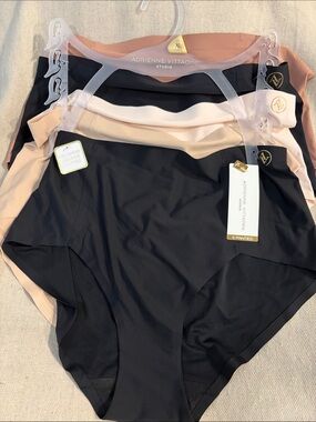 Adrienne Vittadini Seamless High-Waist Panty Set — Black, Nude & Blush (5-Pack)